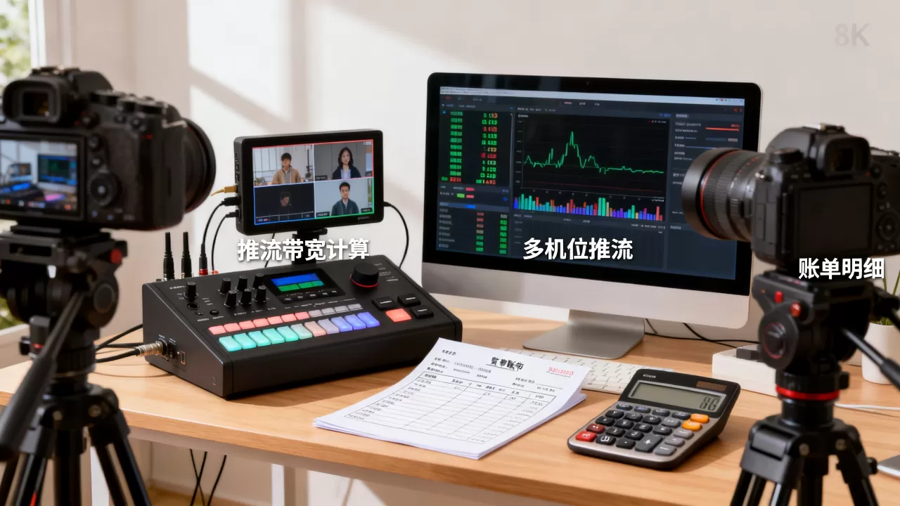带货直播多机位推流带宽账单怎么算?,直播推流带宽多少钱 带货直播多机位推流带宽账单怎么算?,直播推流带宽多少钱