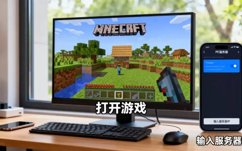 我的世界电脑版怎么玩PE服务器，怎么联机？