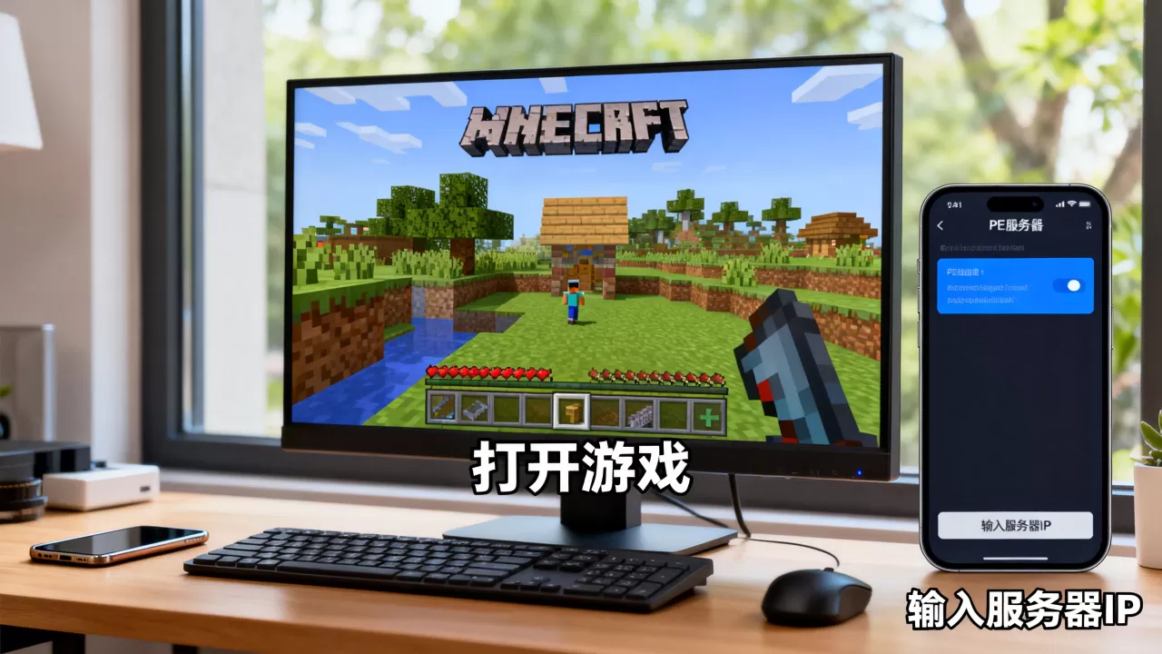 我的世界电脑版怎么玩PE服务器,怎么联机? 我的世界电脑版怎么玩PE服务器,怎么联机?
