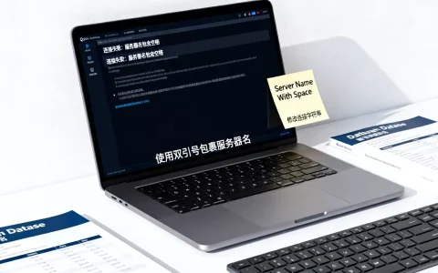 SQL数据库服务器名带空格怎么办，连接失败如何解决