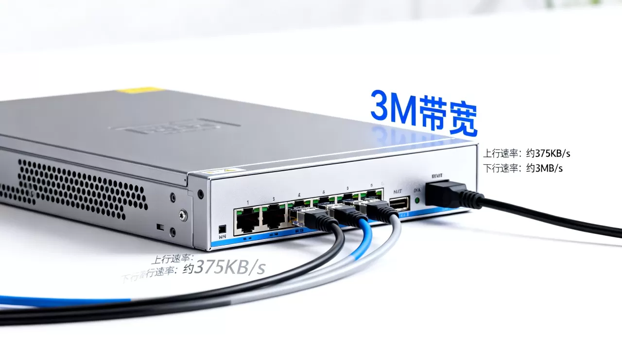 服务器3M带宽到底上行多少下行多少,够用吗 服务器3M带宽到底上行多少下行多少,够用吗