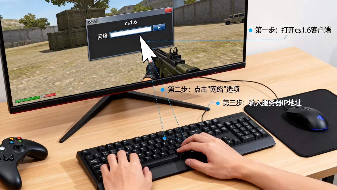 cs1.6如何加入网络服务器?,详细步骤是什么 cs1.6如何加入网络服务器?,详细步骤是什么