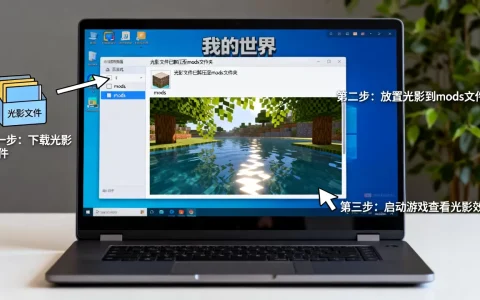 电脑怎么在我的世界服务器里装光影？，安装步骤有哪些