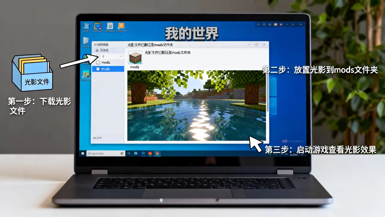 电脑怎么在我的世界服务器里装光影?,安装步骤有哪些 电脑怎么在我的世界服务器里装光影?,安装步骤有哪些