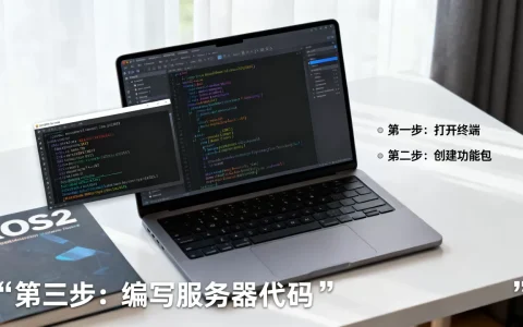 如何在ros2中创建服务器端文件，详细步骤有哪些？