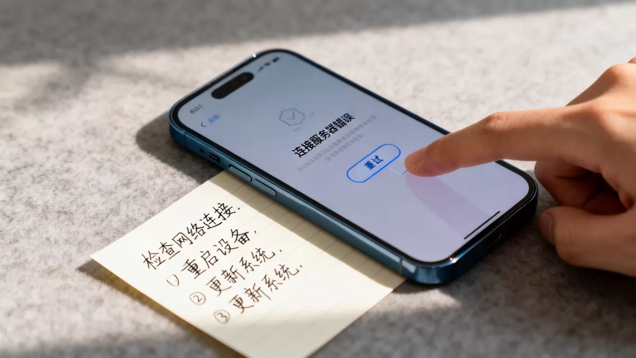 苹果ID登录为什么显示连接服务器错误,怎么解决? 苹果ID登录为什么显示连接服务器错误,怎么解决?
