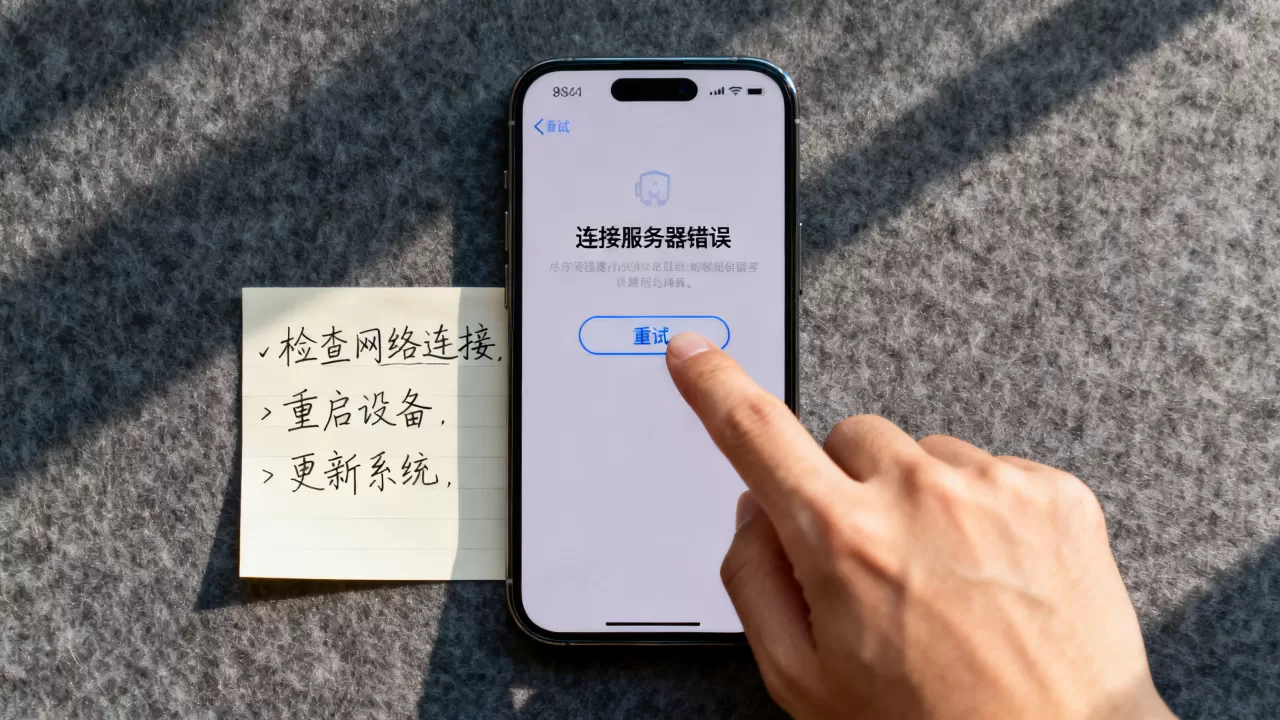苹果ID登录为什么显示连接服务器错误,怎么解决? 苹果ID登录为什么显示连接服务器错误,怎么解决?
