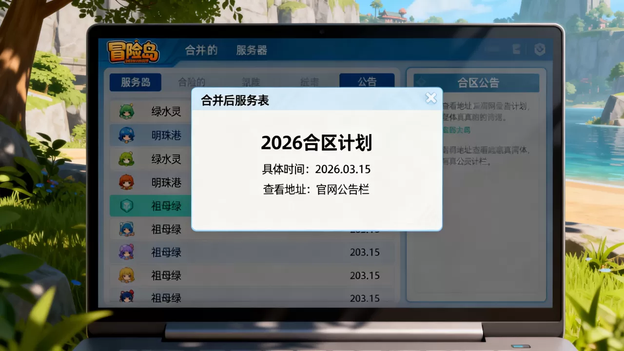 冒险岛合并了哪些服务器,2026合区公告在哪看? 冒险岛合并了哪些服务器,2026合区公告在哪看?