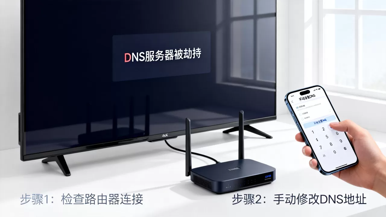 电视DNS服务器被劫持怎么办,有哪些快速解决小妙招? 电视DNS服务器被劫持怎么办,有哪些快速解决小妙招?