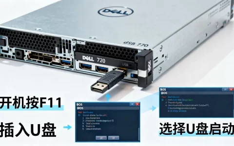 dell r720服务器怎么进入u盘启动，bios设置步骤是什么？