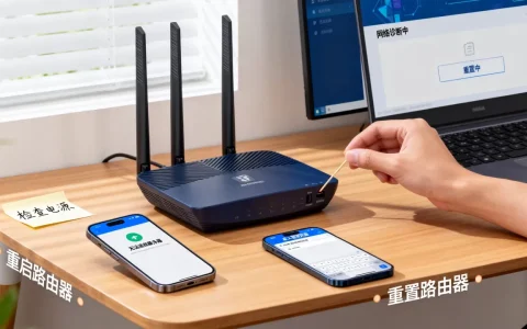 家里wifi连不上服务器咋回事，路由器重置怎么操作？
