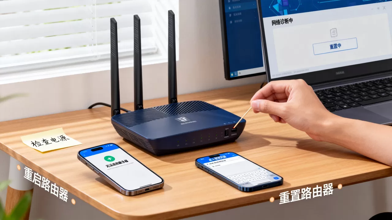 家里wifi连不上服务器咋回事,路由器重置怎么操作? 家里wifi连不上服务器咋回事,路由器重置怎么操作?
