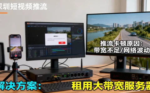 深圳短视频推流卡顿怎么办，租大带宽能解决吗？