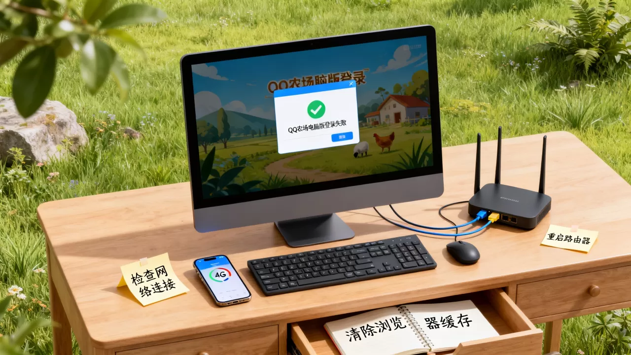 qq农场电脑版为什么登录不上服务器,怎么解决? qq农场电脑版为什么登录不上服务器,怎么解决?