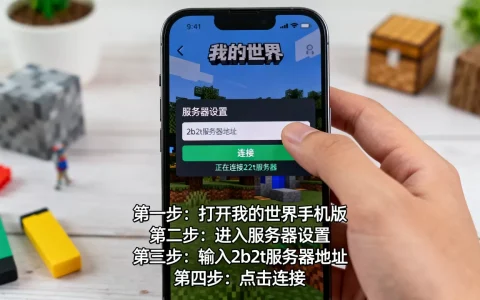2b2t服务器手机版怎么才能进去，具体步骤是什么？