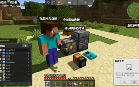 我的世界国际版如何连接EC服务器，联机教程进不去怎么办？