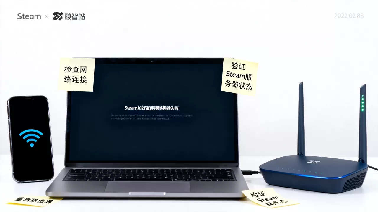 Steam加好友显示连接服务器失败怎么解决,服务器无响应原因? Steam加好友显示连接服务器失败怎么解决,服务器无响应原因?