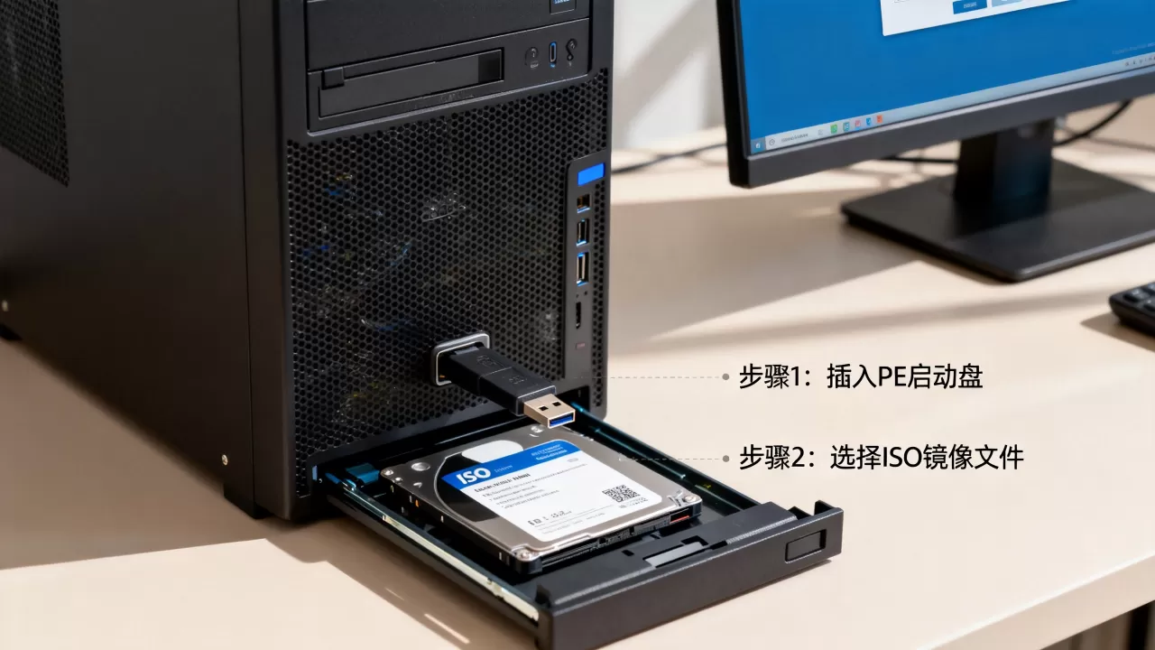怎么用PE给服务器安装ISO镜像文件,具体步骤是什么? 怎么用PE给服务器安装ISO镜像文件,具体步骤是什么?