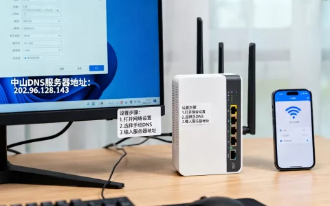 你知道中山DNS的服务器地址是多少吗，怎么设置？