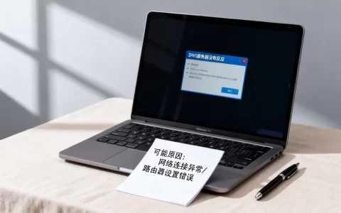 电脑上DNS服务器没有反应是什么原因，如何解决？