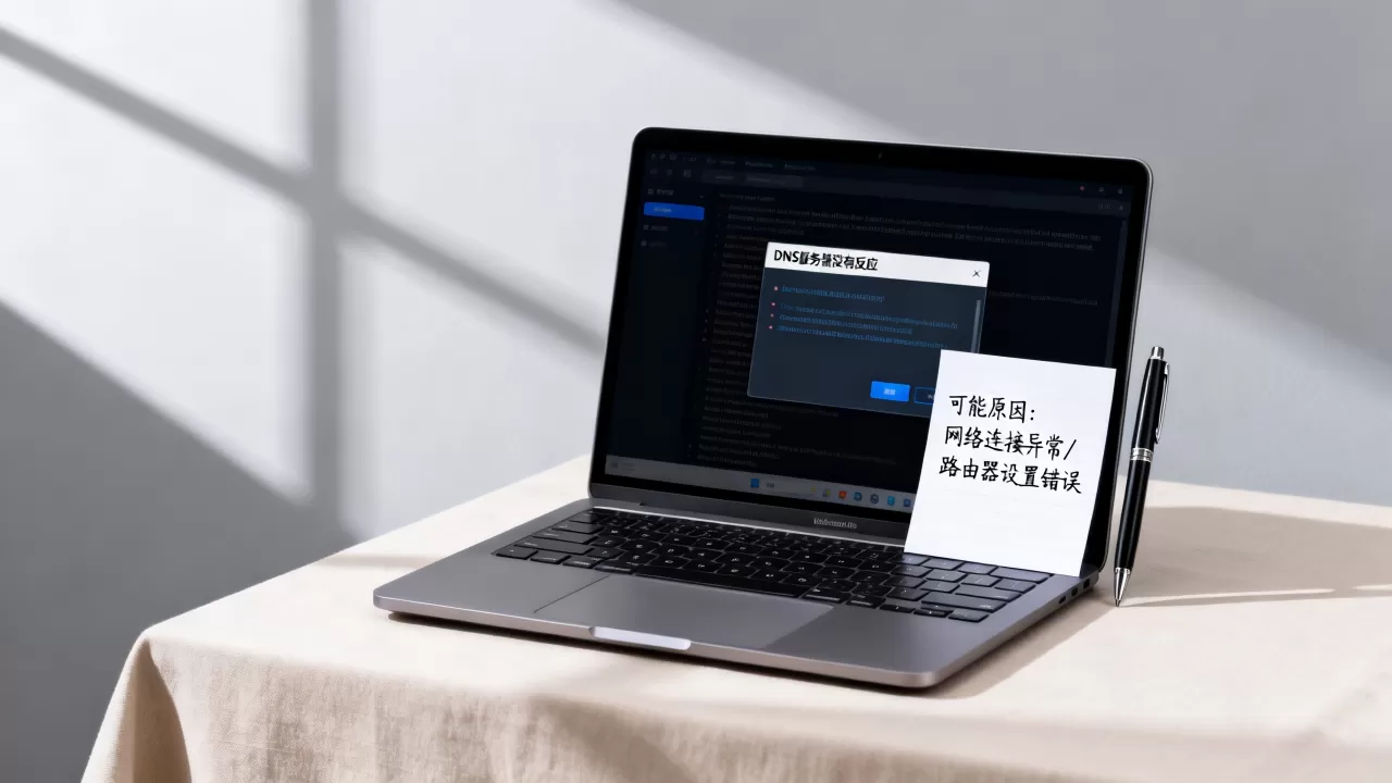电脑上DNS服务器没有反应是什么原因,如何解决? 电脑上DNS服务器没有反应是什么原因,如何解决?