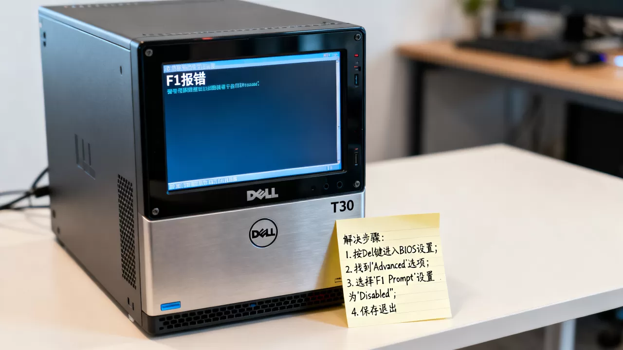 戴尔T30服务器如何关闭f1报错,开机提示f1怎么解决? 戴尔T30服务器如何关闭f1报错,开机提示f1怎么解决?