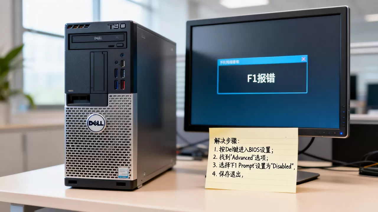 戴尔T30服务器如何关闭f1报错,开机提示f1怎么解决? 戴尔T30服务器如何关闭f1报错,开机提示f1怎么解决?