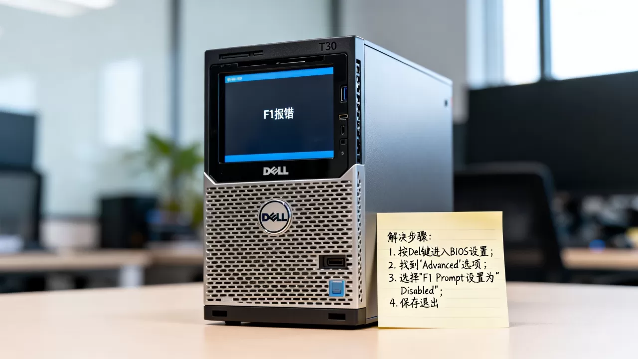 戴尔T30服务器如何关闭f1报错,开机提示f1怎么解决? 戴尔T30服务器如何关闭f1报错,开机提示f1怎么解决?
