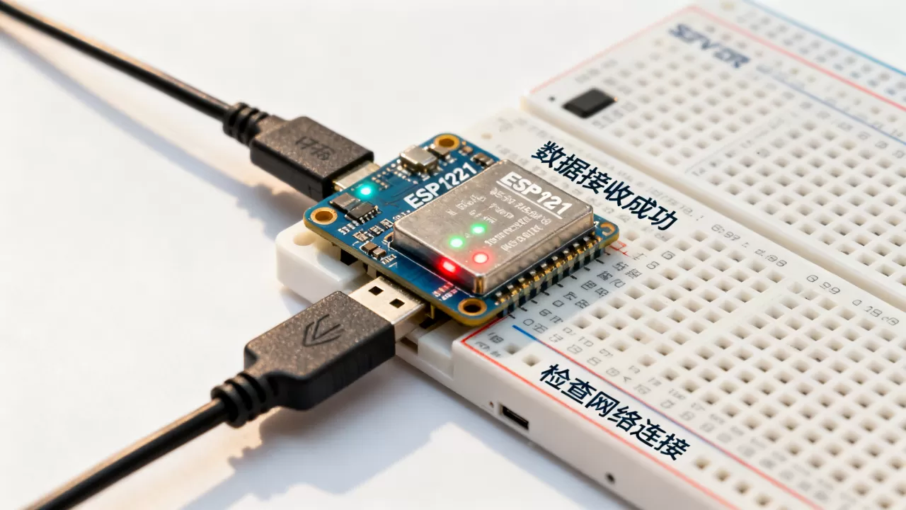 esp8266怎么接收服务器发来的数据?, 接收失败怎么办 esp8266怎么接收服务器发来的数据?, 接收失败怎么办