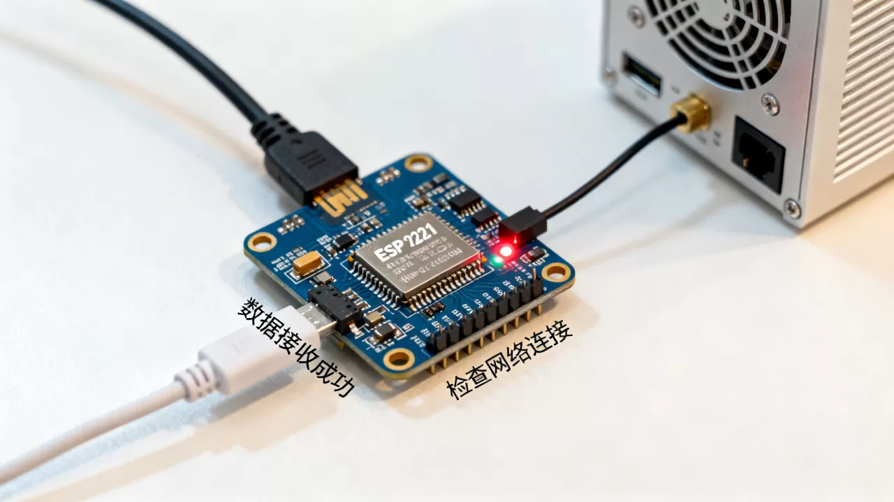esp8266怎么接收服务器发来的数据?, 接收失败怎么办 esp8266怎么接收服务器发来的数据?, 接收失败怎么办