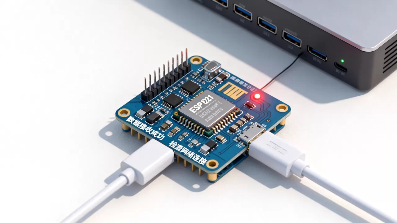 esp8266怎么接收服务器发来的数据?, 接收失败怎么办 esp8266怎么接收服务器发来的数据?, 接收失败怎么办