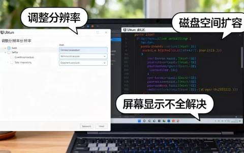 虚拟机Ubuntu太小怎么办？调整分辨率与磁盘空间扩容技巧，Ubuntu虚拟机屏幕显示不全如何解决？