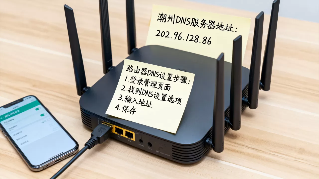 潮州DNS服务器地址是多少,怎么设置路由器的DNS 潮州DNS服务器地址是多少,怎么设置路由器的DNS