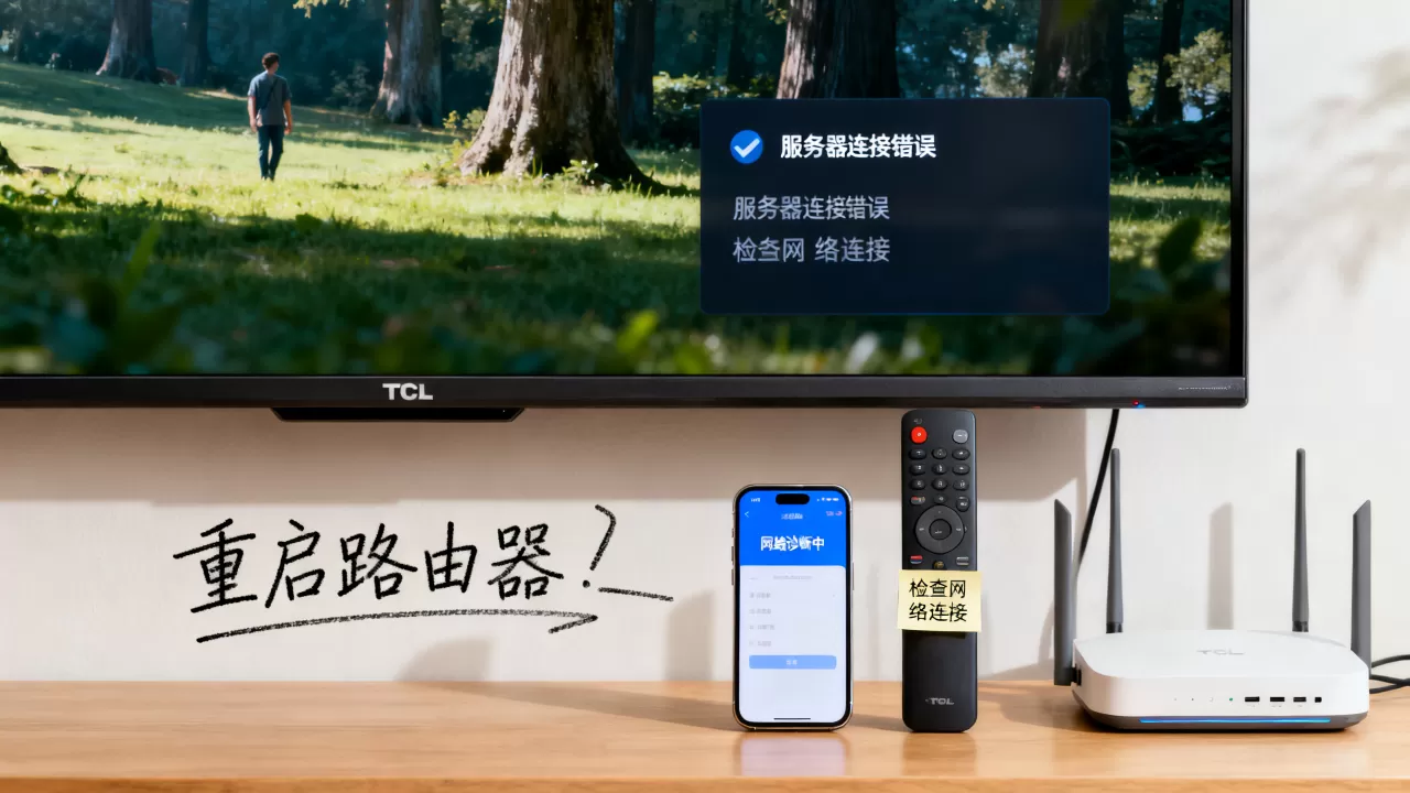 TCL电视服务器连接错误怎么办,网络电视连不上服务器咋解决? TCL电视服务器连接错误怎么办,网络电视连不上服务器咋解决?
