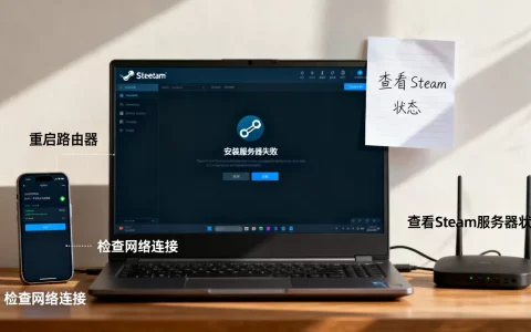 steam打开时出现安装服务器失败怎么办，是什么原因？