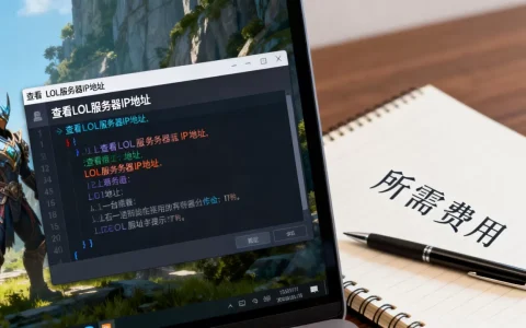 怎么查看LOL服务器IP地址，需要多少钱？