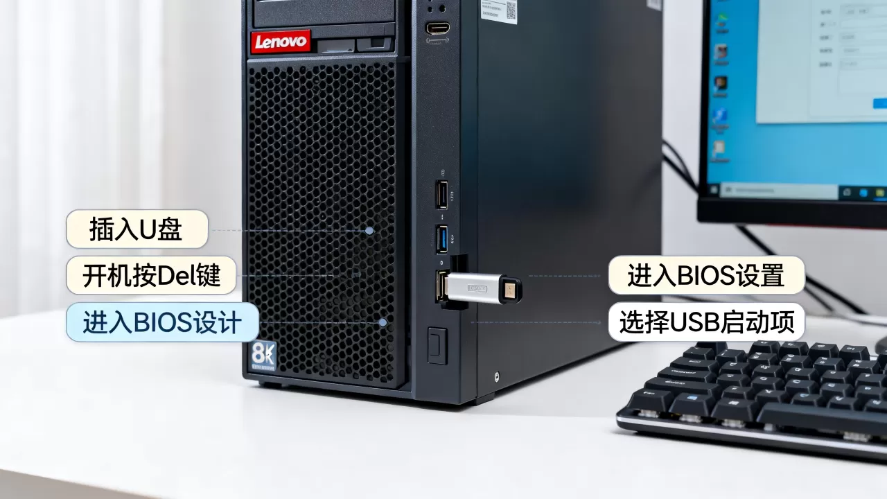 联想万全服务器怎么用U盘启动,设置步骤是什么 联想万全服务器怎么用U盘启动,设置步骤是什么