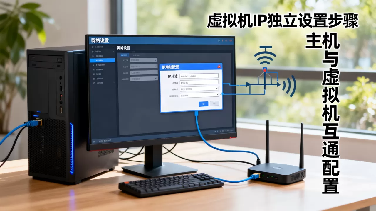 虚拟机IP独立设置后如何实现与主机及虚拟机间的互通,怎么设置 虚拟机IP独立设置后如何实现与主机及虚拟机间的互通,怎么设置