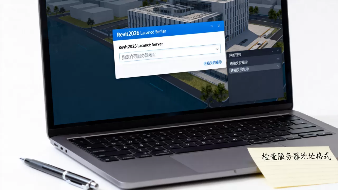 Revit2026指定许可服务器怎么填,无法连接怎么解决 Revit2026指定许可服务器怎么填,无法连接怎么解决