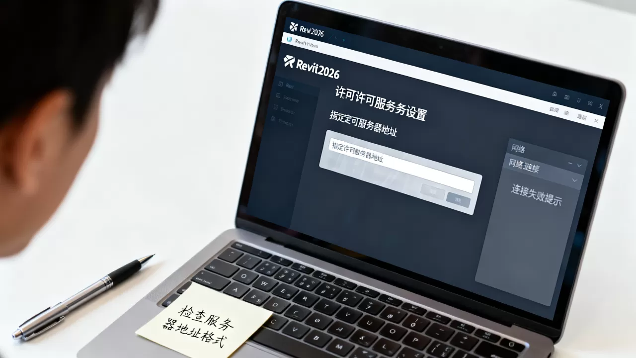 Revit2026指定许可服务器怎么填,无法连接怎么解决 Revit2026指定许可服务器怎么填,无法连接怎么解决