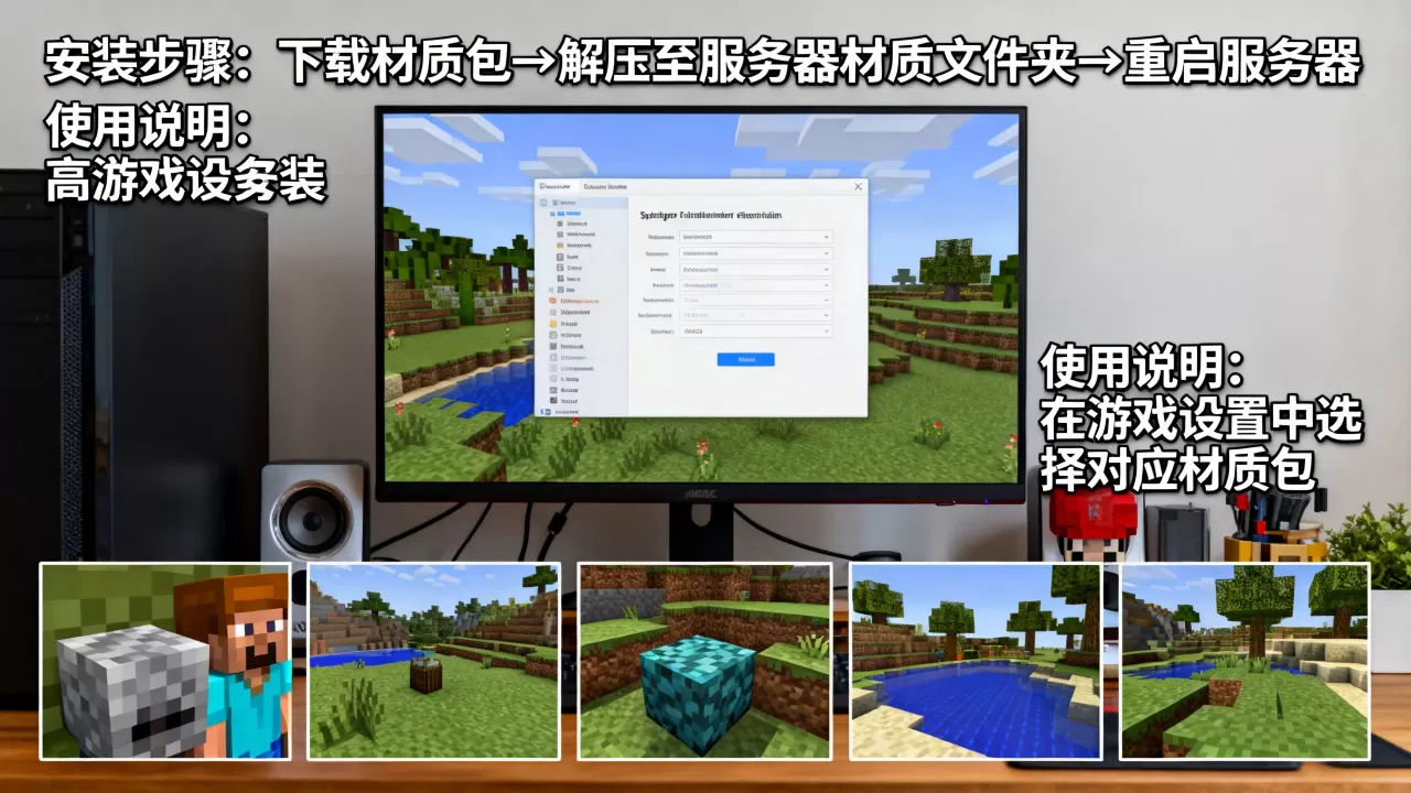 我的世界pc端服务器怎么安装材质?,服务器材质包怎么用? 我的世界pc端服务器怎么安装材质?,服务器材质包怎么用?