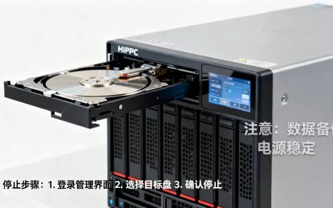 HPPC服务器如何停止另一个盘，有什么注意事项？
