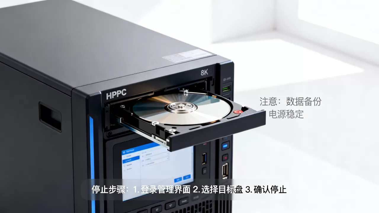 HPPC服务器如何停止另一个盘,有什么注意事项? HPPC服务器如何停止另一个盘,有什么注意事项?