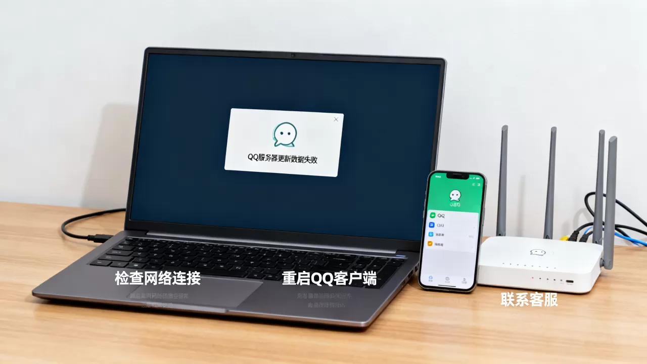 为什么QQ服务器更新数据一直失败,怎么解决? 为什么QQ服务器更新数据一直失败,怎么解决?