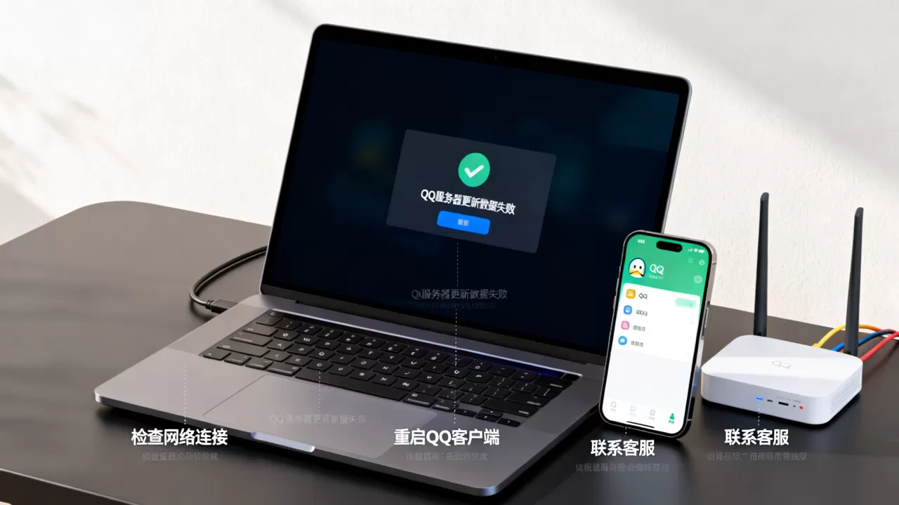 为什么QQ服务器更新数据一直失败,怎么解决? 为什么QQ服务器更新数据一直失败,怎么解决?