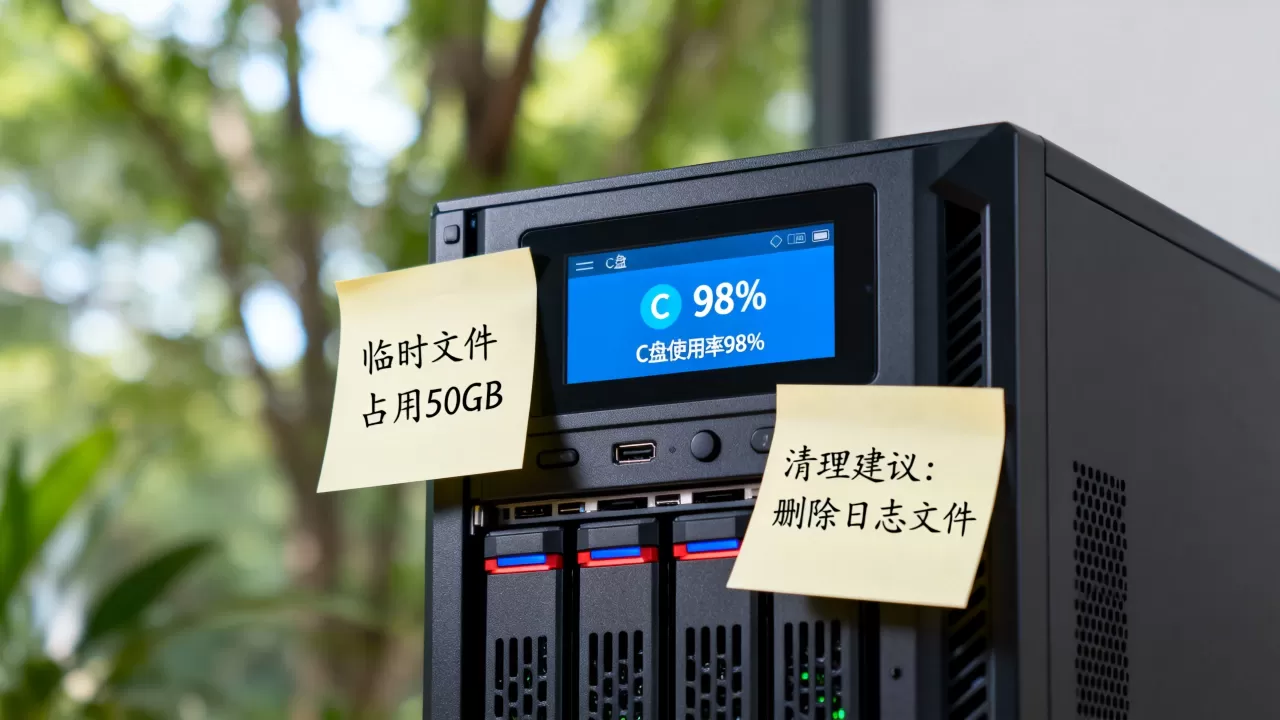 服务器C盘突然满了怎么办,原因和解决方法? 服务器C盘突然满了怎么办,原因和解决方法?