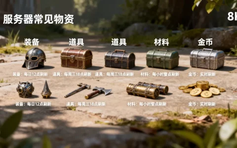 服务器会刷哪些物资清单呢，服务器物资多久刷新一次？