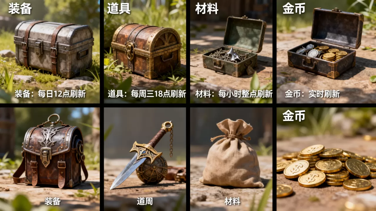 服务器会刷哪些物资清单呢,服务器物资多久刷新一次? 服务器会刷哪些物资清单呢,服务器物资多久刷新一次?