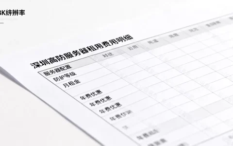 深圳高防服务器租用费用明细怎么看？租用价格是多少？