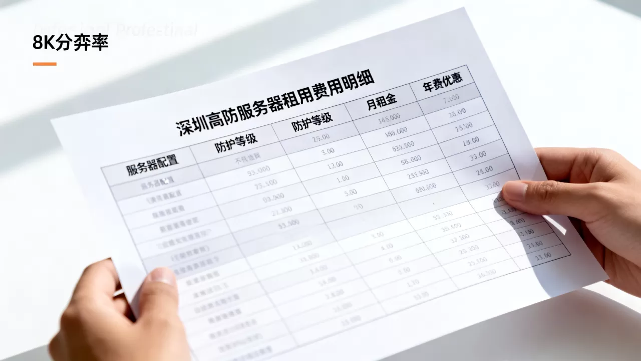 深圳高防服务器租用费用明细怎么看?租用价格是多少? 深圳高防服务器租用费用明细怎么看?租用价格是多少?